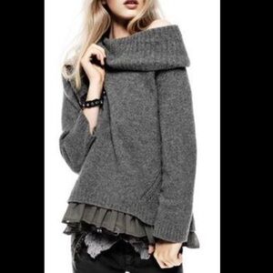 Twin Set Simona Barbieri Cowl Neck Knit Sweater